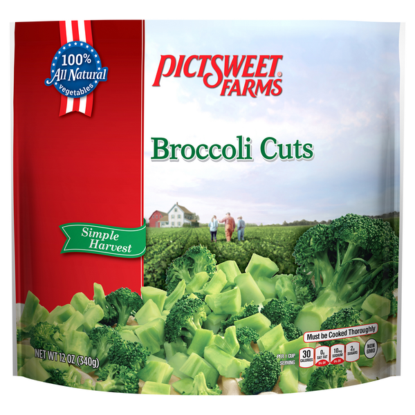 Frozen Produce Pictsweet Farms Broccoli Cuts Stand Up Bag hero