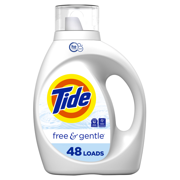 Laundry Tide Free & Gentle Liquid Laundry Detergent hero