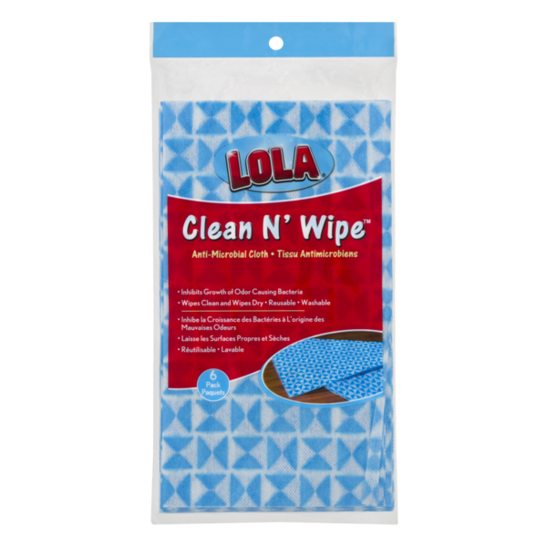 Cleaning Products LOLA Clean N' Wipe Anti-Microbial Cloth hero