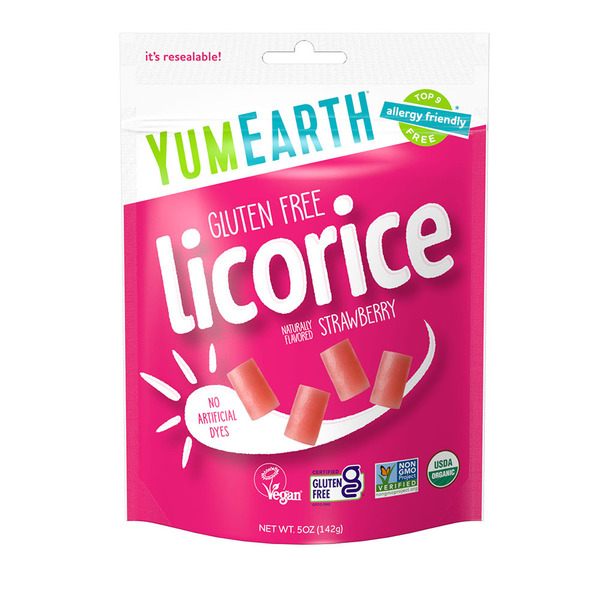 Candy & Chocolate YumEarth Organic Gluten Free Licorice, Strawberry hero