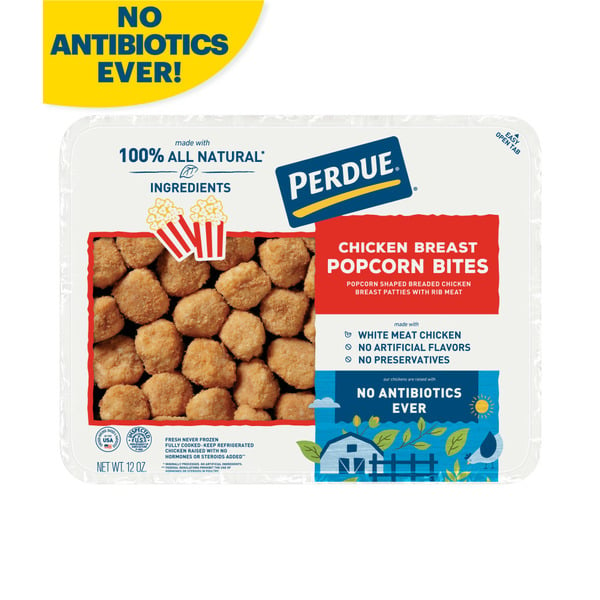 Packaged Poultry Perdue Breaded Popcorn Chicken Bites hero