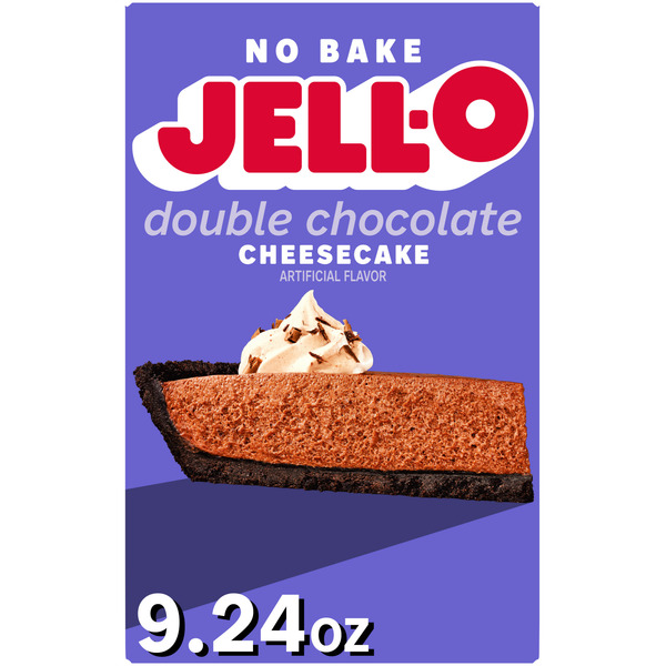 Doughs, Gelatins & Bake Mixes Jell-O No Bake Double Chocolate Cheesecake Dessert Mix hero