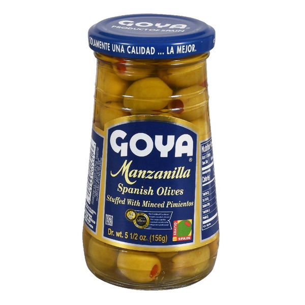 Oils & Vinegars Goya Manzanilla Spanish Olives, Stuffed with Minced Pimientos hero