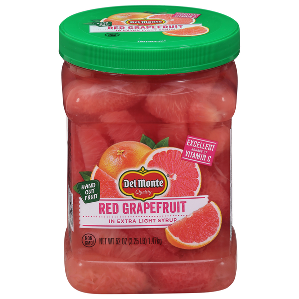 Canned & Jarred Vegetables Del Monte Red Grapefruit, in Extra Light Syrup hero