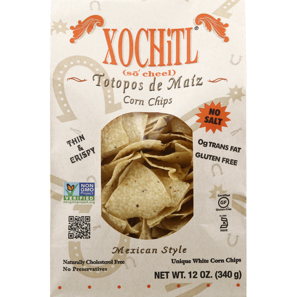 Chips & Pretzels Xochitl Corn Chips, White, Mexican Style hero