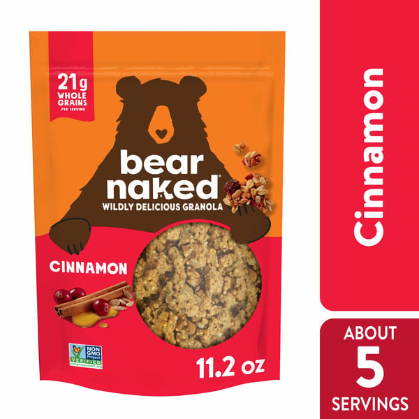 Granola Bear Naked Granola Cereal, Whole Grain Granola, Breakfast Snacks, Cinnamon hero