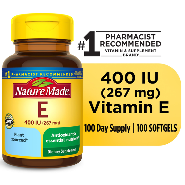 Vitamins & Supplements Nature Made Vitamin E 267 mg (400 IU) d-Alpha Softgels hero