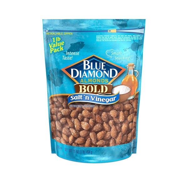 Back to School Blue Diamond BOLD Almonds, Salt n' Vinegar hero