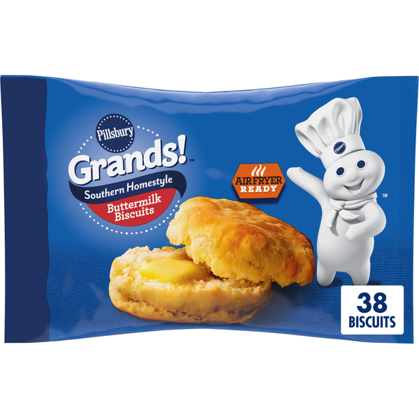 Doughs, Gelatins & Bake Mixes Pillsbury Grands! Southern Homestyle Frozen Biscuits, Buttermilk hero