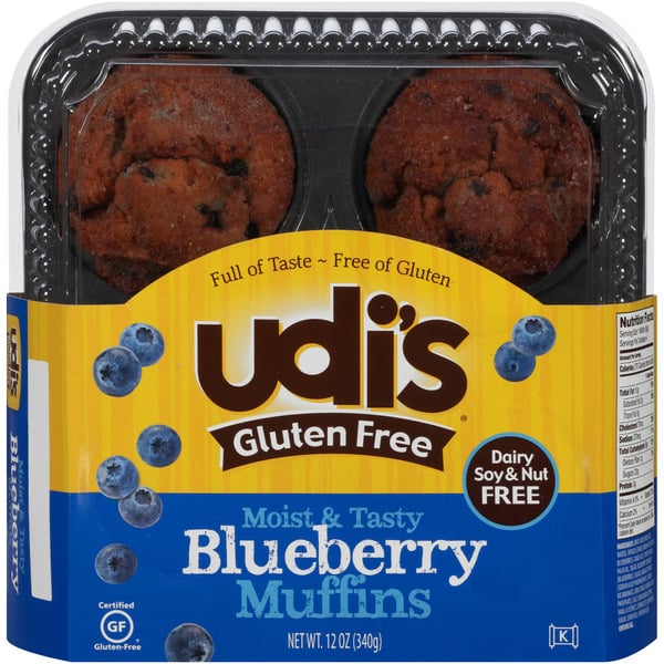 Breakfast Bakery Udi's Blueberry Muffin hero