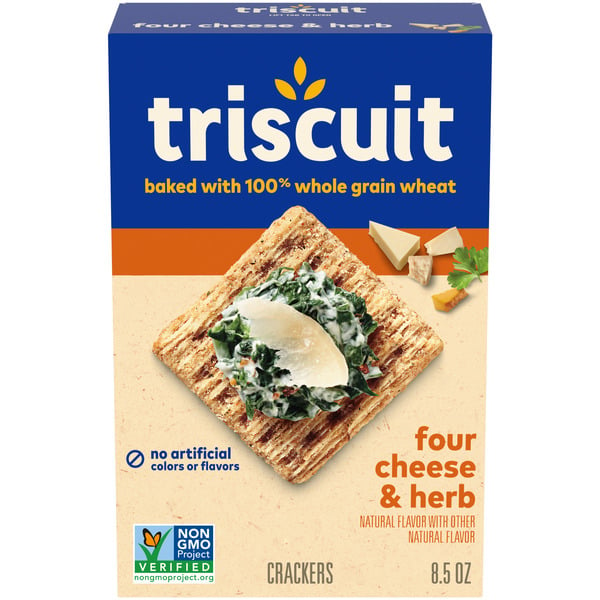 Cookies & Cakes Triscuit Four Cheese And Herb Whole Grain Wheat Crackers hero