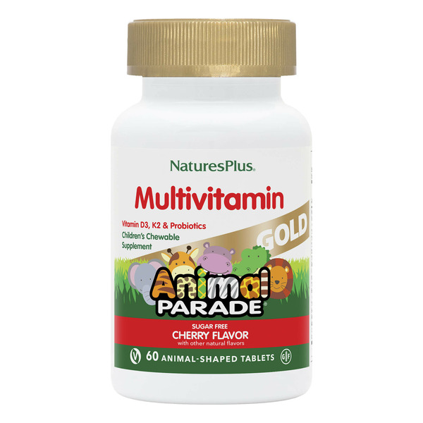 Supplement Combinations NaturesPlus Animal Parade GOLD Multivitamin Childrens Chewables - Cherry hero