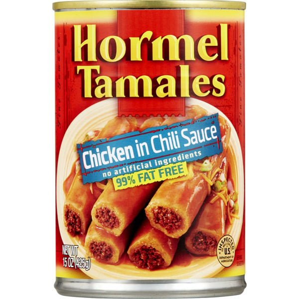 Canned Meals & Beans Hormel Tamales Chicken In Chili Sauce hero