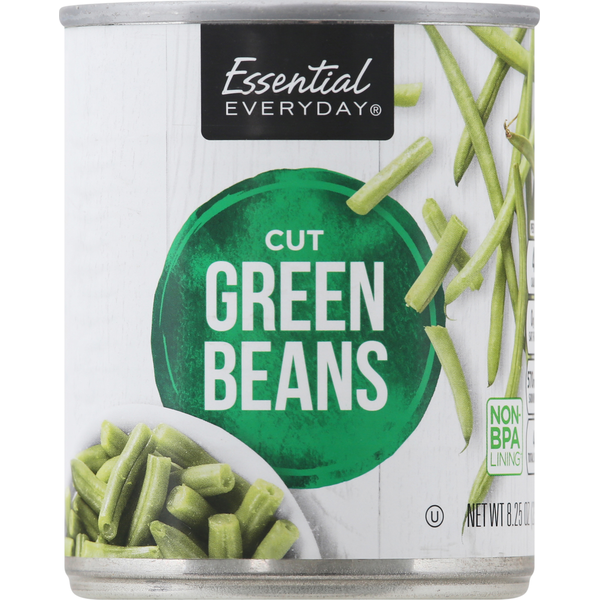 Canned & Jarred Vegetables Essential Everyday Green Beans, Cut hero