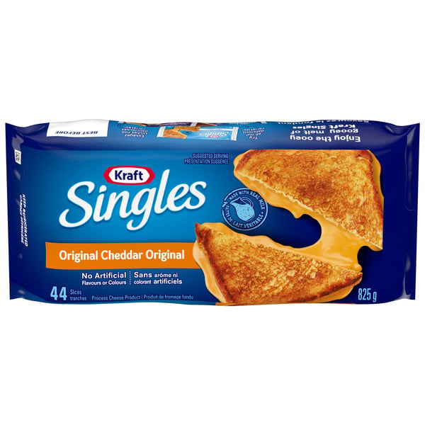 Packaged Cheese Kraft Singles Original Slices hero