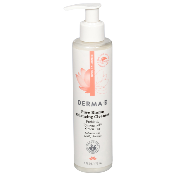 DERMA E Balancing Cleanser, Pure Biome hero