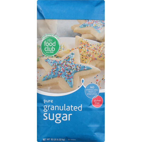 Baking Ingredients Food Club Sugar, Pure, Granulated hero