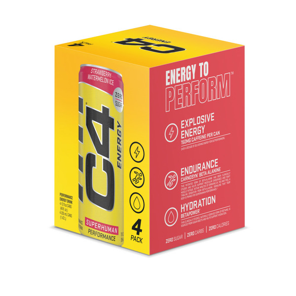 C4 Energy Original Carbonated, Strawberry Watermelon hero