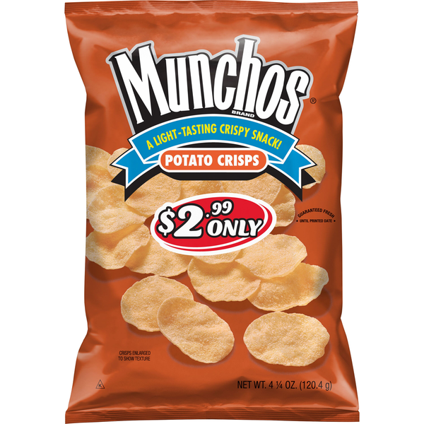 Chips & Pretzels MUNCHOS Potato Crisps 4 1/4 Oz hero