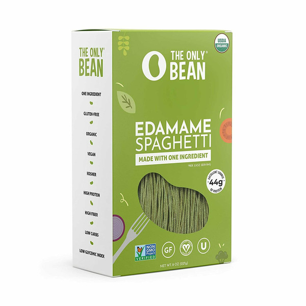 Dry Pasta The Only Bean Edamame Spaghetti (Organic & Gluten Free) Pasta Noodles hero