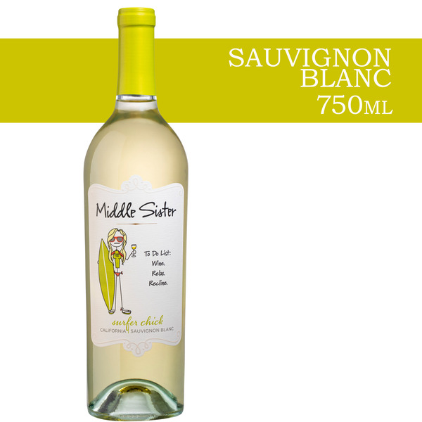 Refrigerated Middle Sister Surfer Chick Sauvignon Blanc hero