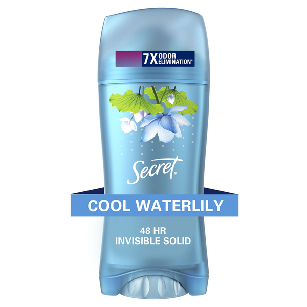 Deodorants Secret Fresh Invisible Solid Antiperspirant and Deodorant, Waterlily Scent hero