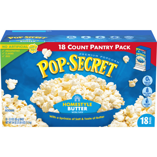 Popcorn & Jerky Pop Secret Homestyle Butter Popcorn hero