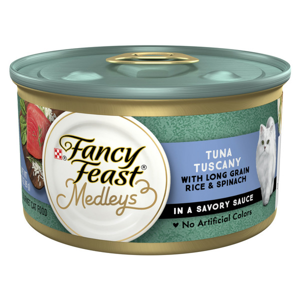 Cat Food & Care Purina Fancy Feast Wet Cat Food, Medleys Tuna Tuscany With Long Grain Rice & Greens in Savory Sauce hero