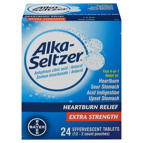 Alka-Seltzer Heartburn Relief, Extra Strength, Effervescent Tablets hero