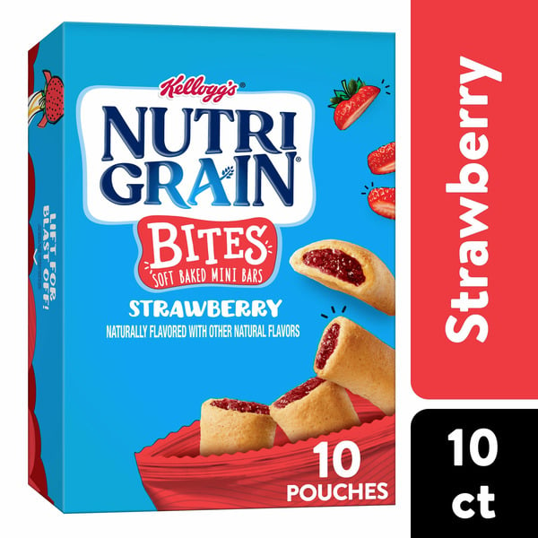 Breakfast Bars & Pastries Kellogg’s Nutri-Grain Soft Baked Mini Breakfast Bars, Kids Snacks, Whole Grain, Strawberry hero