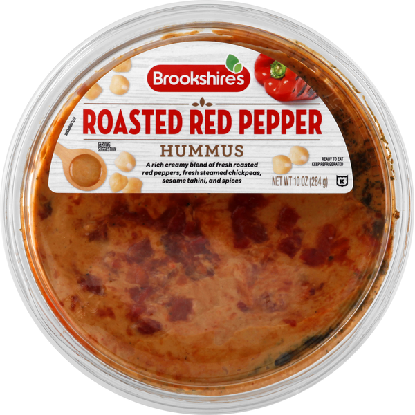 Preserved Dips & Spreads Brookshire's Hummus, Roasted Red Pepper hero