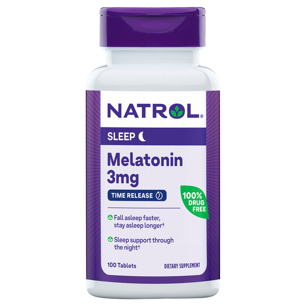 Glandulars & Hormones Natrol Melatonin, 3 Mg, Tablets hero