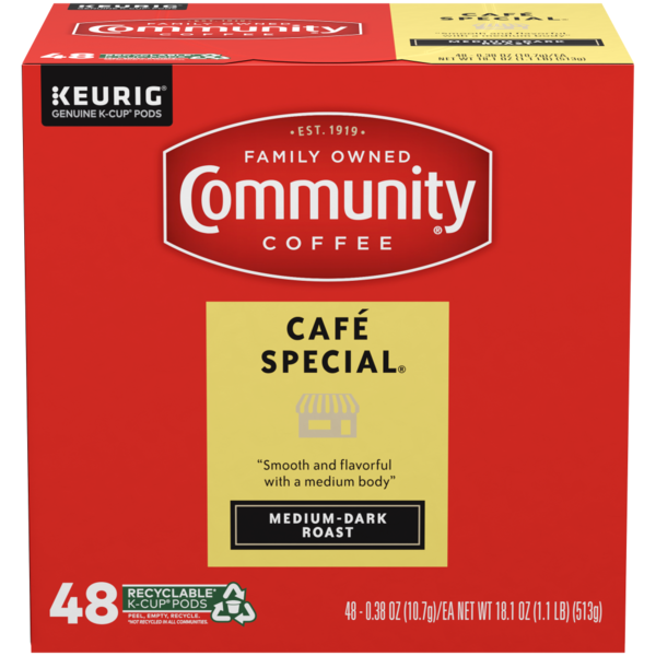 Community Coffee Café Special Coffee Pods for Keurig K-cups hero