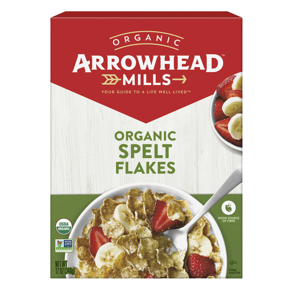 Cereal Arrowhead Mills Spelt Flakes Organic Cereal hero