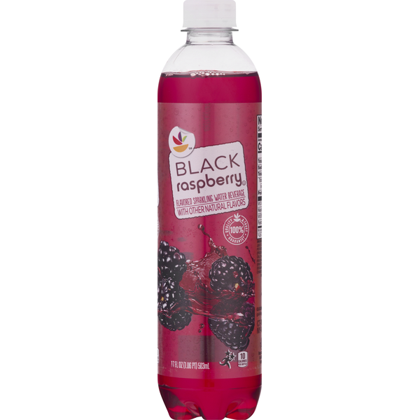 Water, Seltzer & Sparkling Water Store Brand Water Beverage, Black Raspberry Flavored, Sparkling hero