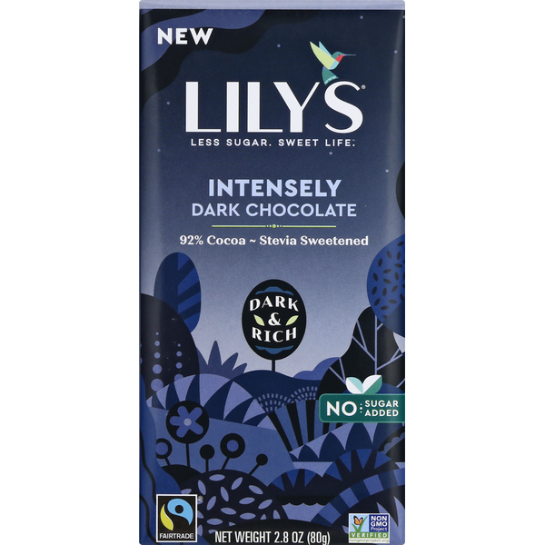 Candy & Chocolate Lily's Intensely Dark Chocolate Style No Sugar Added Sweets hero