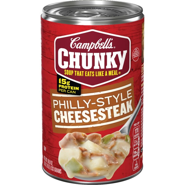 Soup, Broth & Bouillon Campbell's Philly Style Cheesesteak Soup hero