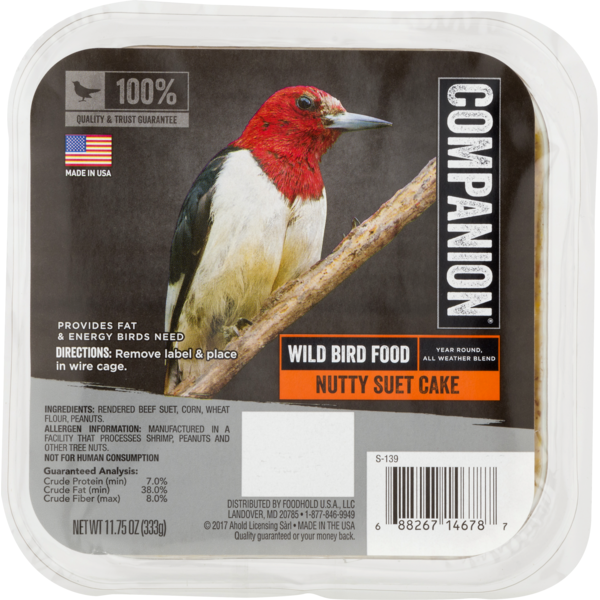 Bird Seed Companion Wild Bird Food Nutty Suet Cake hero