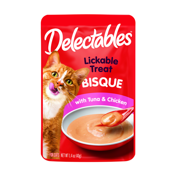 Delectables Bisque Lickable Cat Treat Tuna & Chicken hero