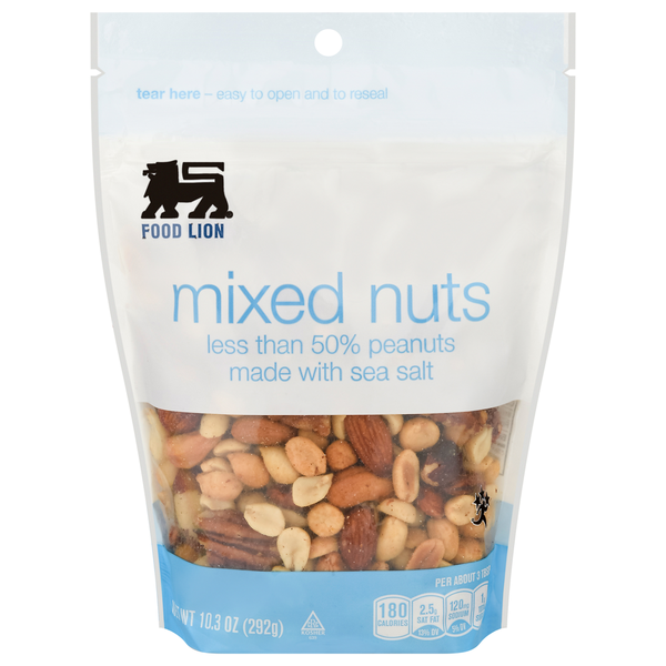 Nuts, Seeds & Dried Fruit Food Lion Mixed Nuts hero