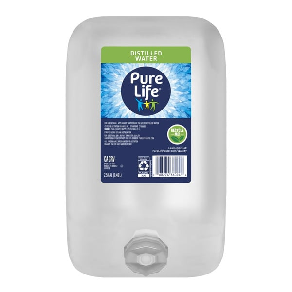 Water, Seltzer & Sparkling Water Pure life 100% Distilled Water hero