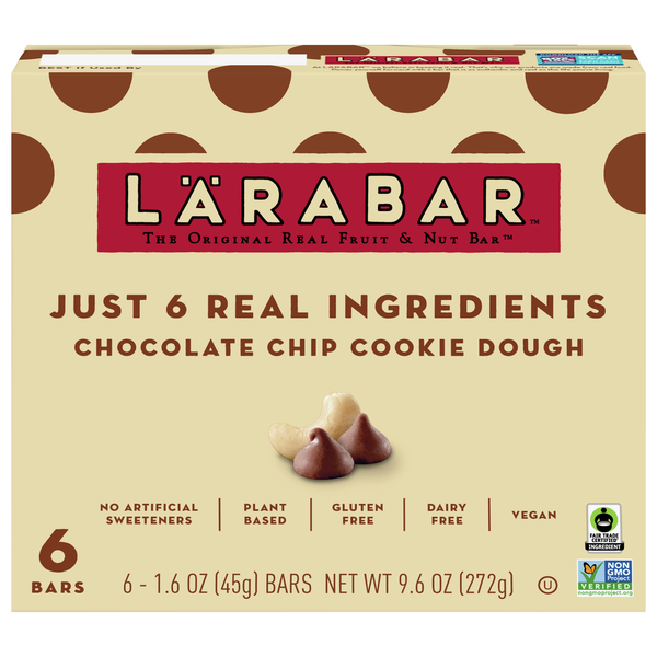 Energy & Granola Bars LÄRABAR Fruit & Nut Bar, Chocolate Chip Cookie Dough hero