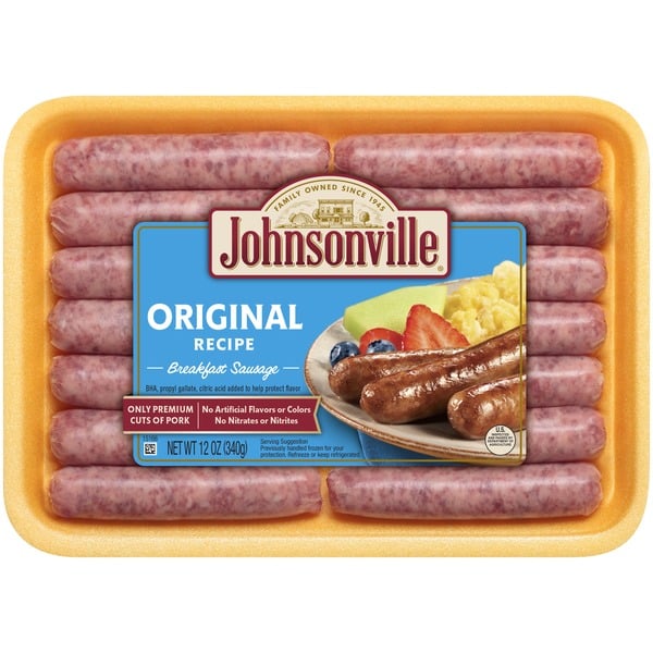 Hot Dogs, Bacon & Sausage Johnsonville Original Breakfast Sausage, 14 Count hero