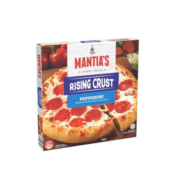 Frozen Pizza Mantia's Pepperoni (made With Pork, Chicken & Beef) Rising Crust Pizza hero