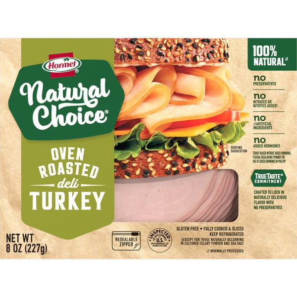 Lunch Meat Natural Choice Natural Choice Oven Roasted Deli Turkey hero