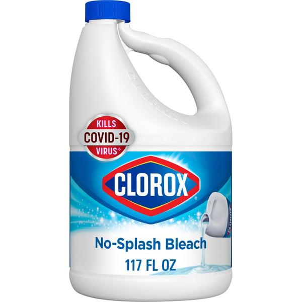 Cleaning Products and Supplies Clorox Splash-Less Bleach1, Disinfecting, Kills 99.9% of Bacteria & Viruses, Regular hero