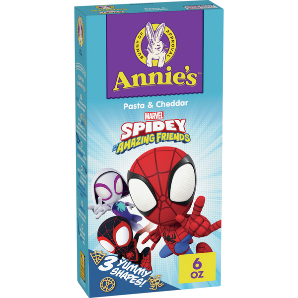 Instant Foods Annie's Marvel Spidey and His Amazing Friends Pasta and Cheddar Mac and Cheese hero