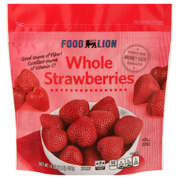 Frozen Produce Food Lion Strawberries, Whole hero