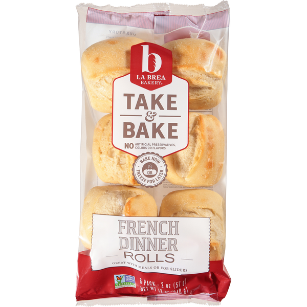 Side Dishes La Brea French Dinner Rolls, 6 Pack hero