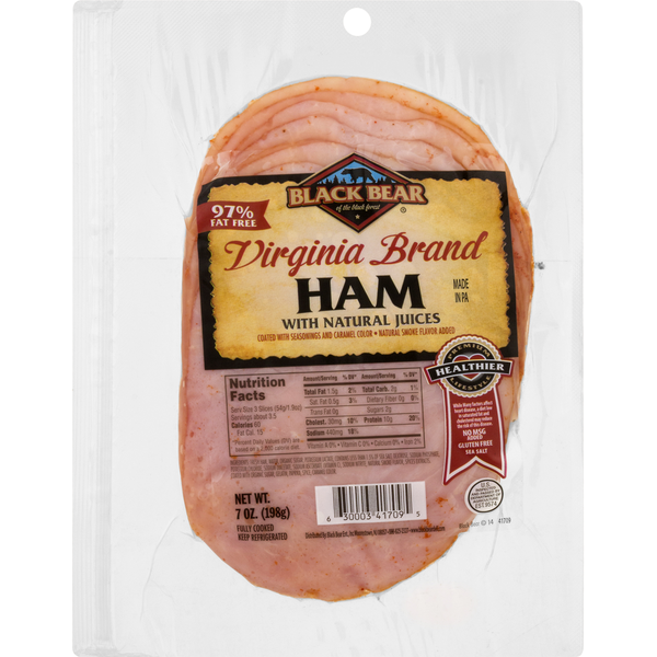 Lunch Meat Black Bear Virginia Brand Ham, Pre-Sliced hero